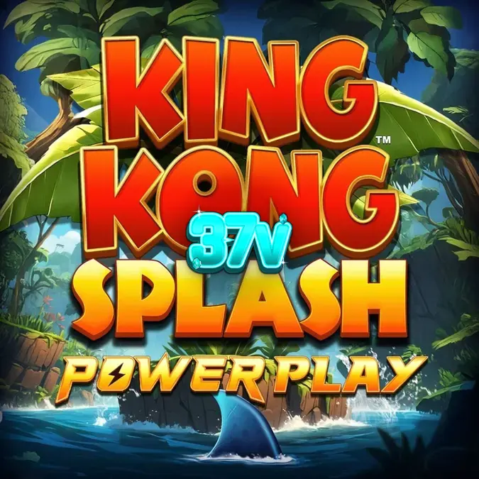 King Kong Splash: Power Play slot interface com tema de selva